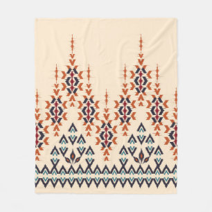 Ikat ethnic abstract beautiful art. Ikat seamless  Fleece Blanket