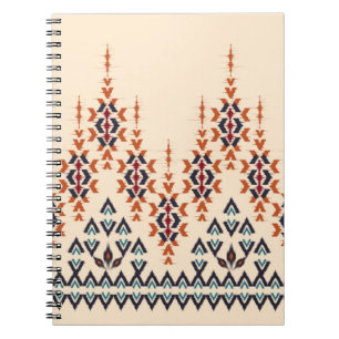 Ikat ethnic abstract beautiful art. Ikat seamless  Notebook