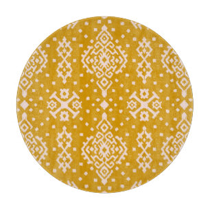 Ikat folklore ornament - ethnic texture. cutting board