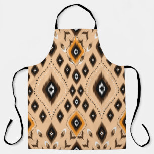 Ikat geometric folklore ornament. Tribal ethnic te Apron