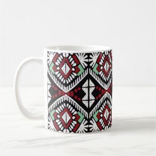 Ikat geometric folklore ornament. Tribal ethnic vi Coffee Mug