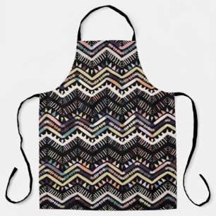 Ikat geometric folklore, tribal Aztec pattern. Apron