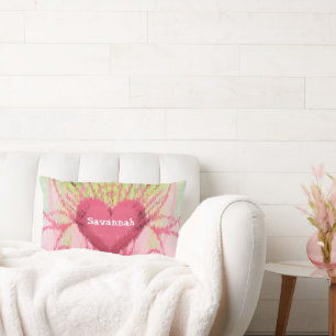 iKat Girly Swirly Heart Pillow