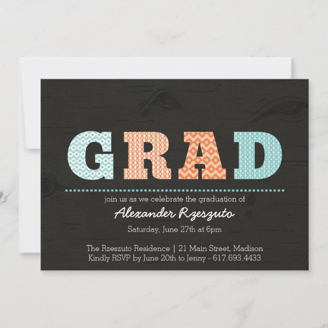 Ikat Grad - Graduation Invitation (Front)