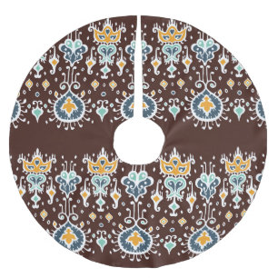 Ikat Inspiration: Oriental Elegance Brushed Polyester Tree Skirt