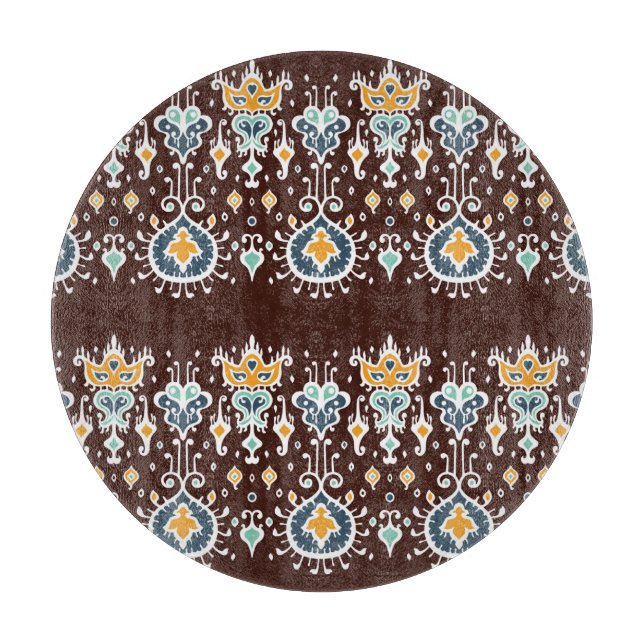 Ikat Inspiration: Oriental Elegance Cutting Board (Front)
