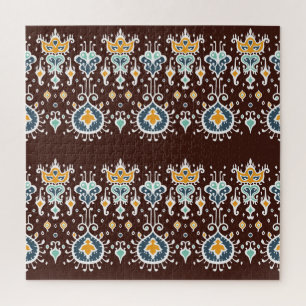 Ikat Inspiration: Oriental Elegance Jigsaw Puzzle