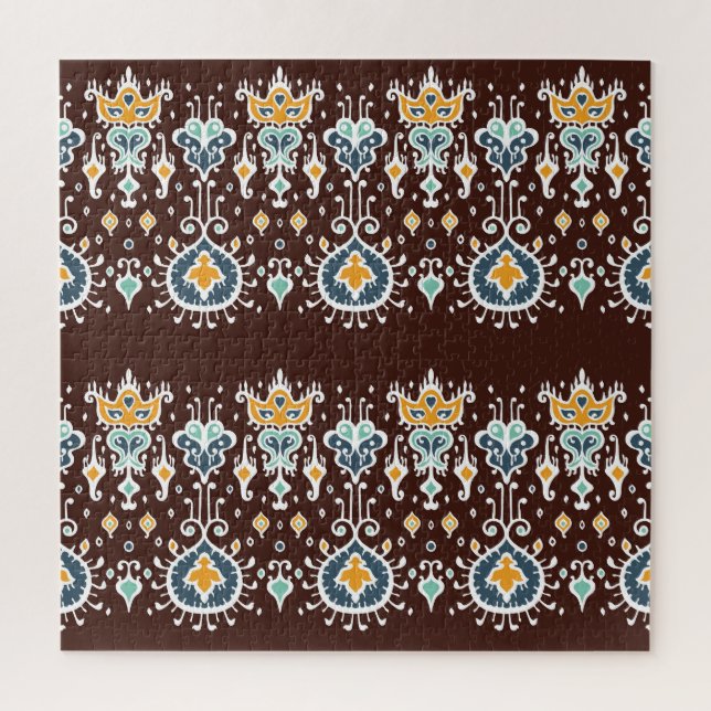 Ikat Inspiration: Oriental Elegance Jigsaw Puzzle (Vertical)
