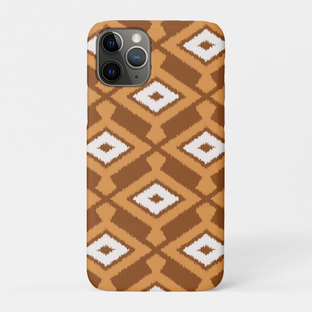 Ikat Pattern - Brown, Rust and Cream Case-Mate iPhone Case (Back)