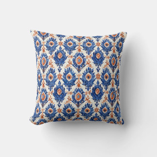 Ikat Pattern Fabric Cushion