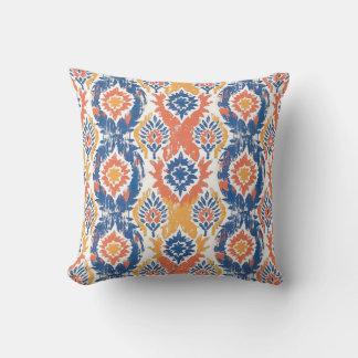 Ikat Pattern Fabric Cushion