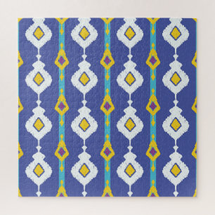 Ikat, seamless ethnic pattern. jigsaw puzzle