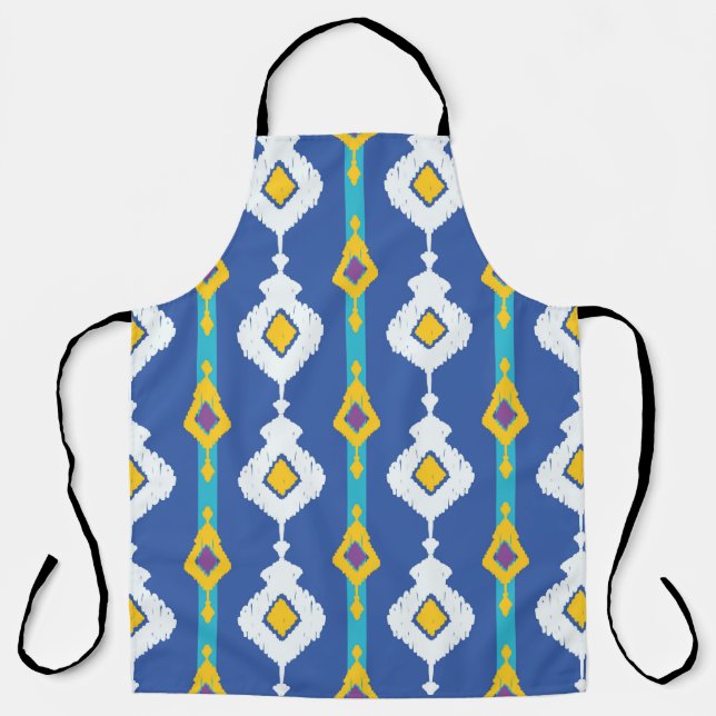 Ikat seamless pattern  apron (Front)