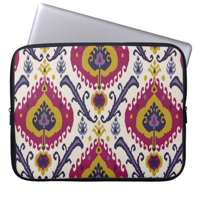 Ikat seamless pattern background Traditional patte Laptop Sleeve (Front)