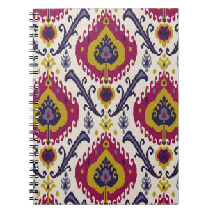 Ikat seamless pattern background Traditional patte Notebook