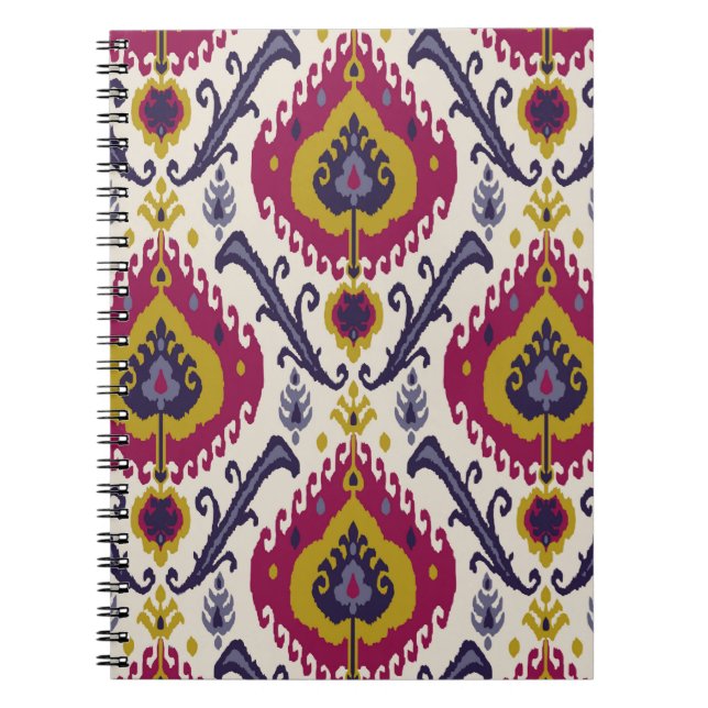 Ikat seamless pattern background Traditional patte Notebook (Front)