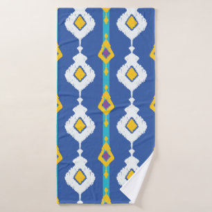 Ikat seamless pattern bath towel