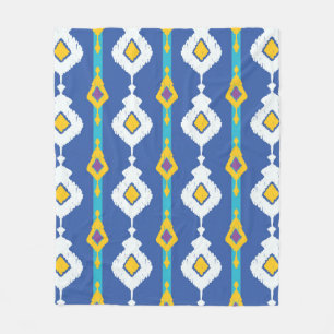 Ikat seamless pattern  fleece blanket