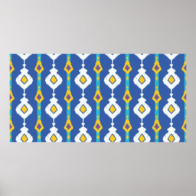 Ikat seamless pattern  poster (Front)