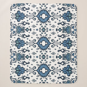 Ikat, tribal, ethnic seamless ornament. sherpa blanket