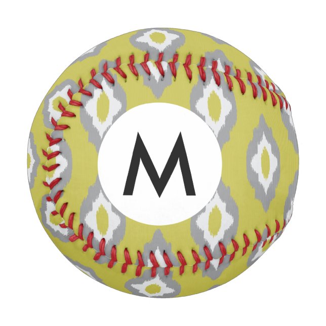 Ikat vintage pattern baseball (Front Left)