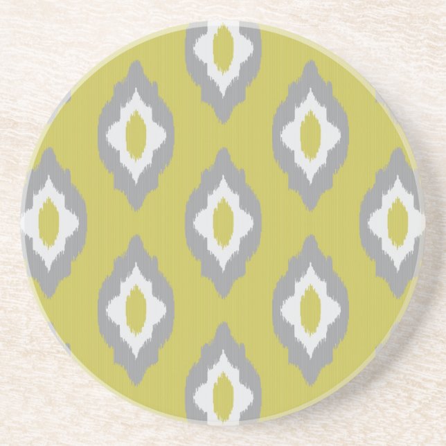 Ikat vintage pattern coaster (Front)