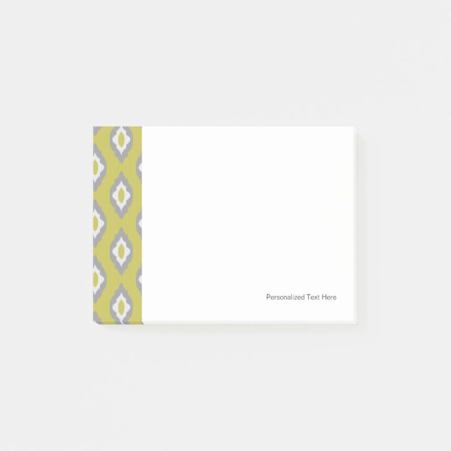 Ikat vintage pattern post-it notes (Front)