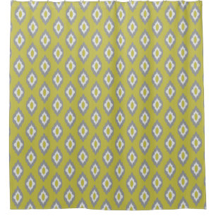 Ikat vintage pattern shower curtain