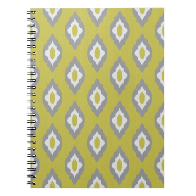 Ikat vintage pattern spiral notebook (Front)