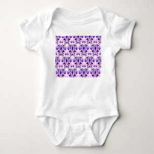 Ikat Watercolor: Tribal Ethnic Seamless Baby Bodysuit