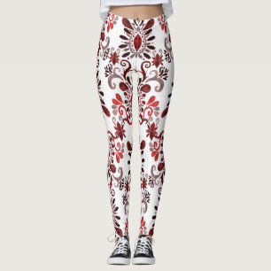 Ikat Watercolor: Tribal Ethnic Seamless. Leggings