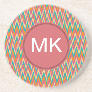 iKat Zigzag Design Spice Colours Coaster
