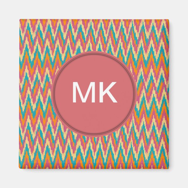 iKat Zigzag Design Spice Colours Magnet (Front)