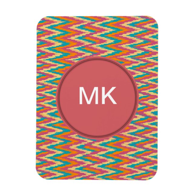 iKat Zigzag Design Spice Colours Magnet (Vertical)