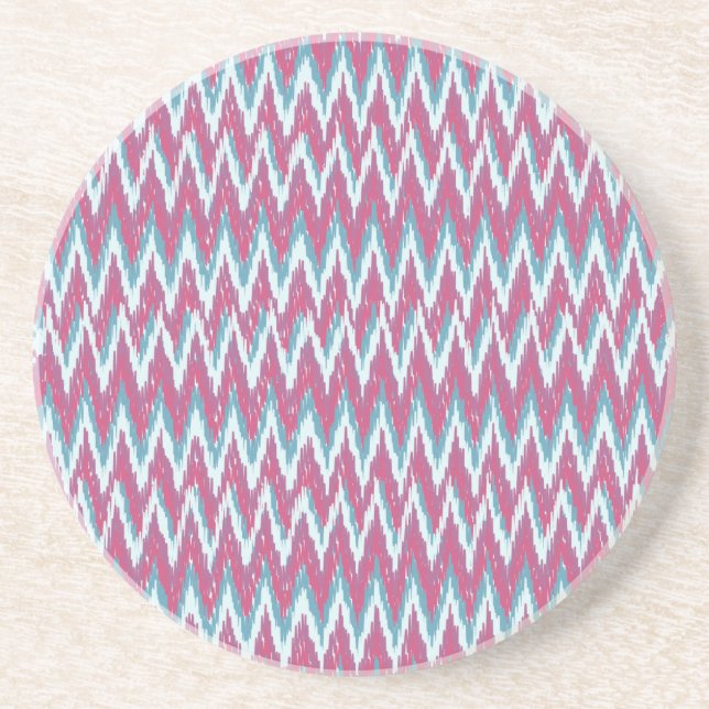ikat zigzag effect12.ai coaster (Front)