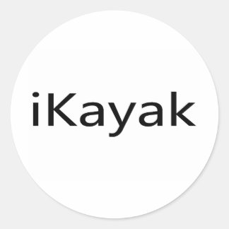 iKayak Classic Round Sticker