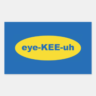 IKEA Logo Art Rectangular Sticker