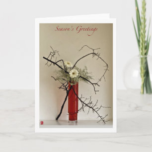 Ikebana-065 Season Greetings Holiday Card