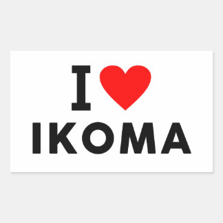 Ikoma Japan love city heart like travel Rectangular Sticker