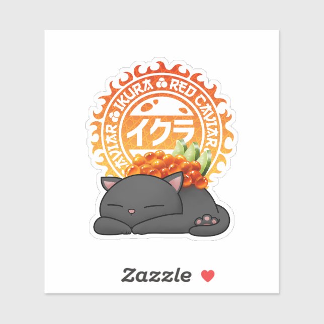 Ikura Salmon Roe Sushi Cat (Sheet)