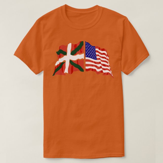 Ikurrina USA Ikurria TShirt (Design Front)