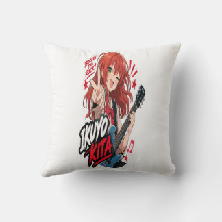 : Ikuyo Kita Anime Guitar Sticker | Rock Music Cushion