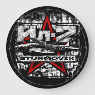 Il-2 Soviet ground attack aircraft Large Clock