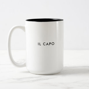Il Capo The Boss Custom Italian Coffee Mug