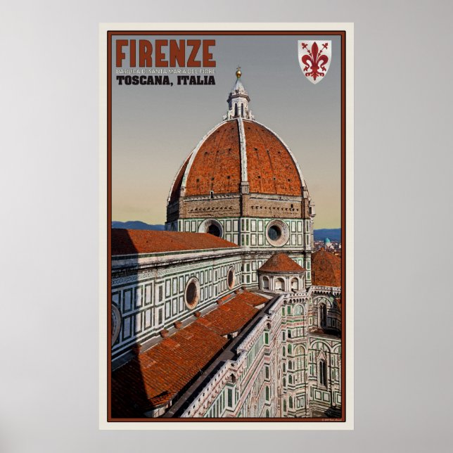 il Duomo from Giotto's Campanile Poster (Front)