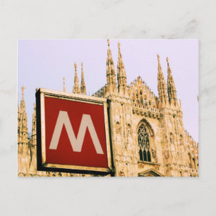 il Duomo via the Metro - Milano, Italy Postcard