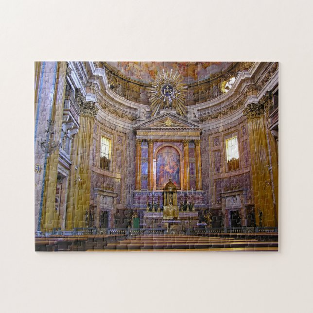 il-Gesu Piazza del Gesu in Rome. Jigsaw Puzzle (Horizontal)