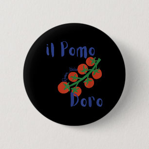 Il Pomodoro Roma Italia Tomatoes Italian Summer 6 Cm Round Badge