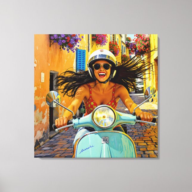  “Il riso del vento” (Laughter of the Wind) Canvas Print (Front)