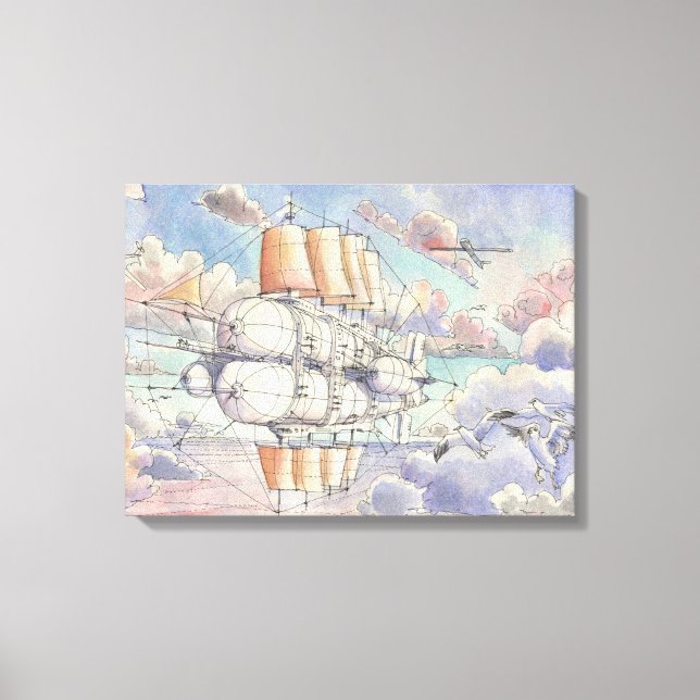 Il Veliero Volante Canvas Print (Front)